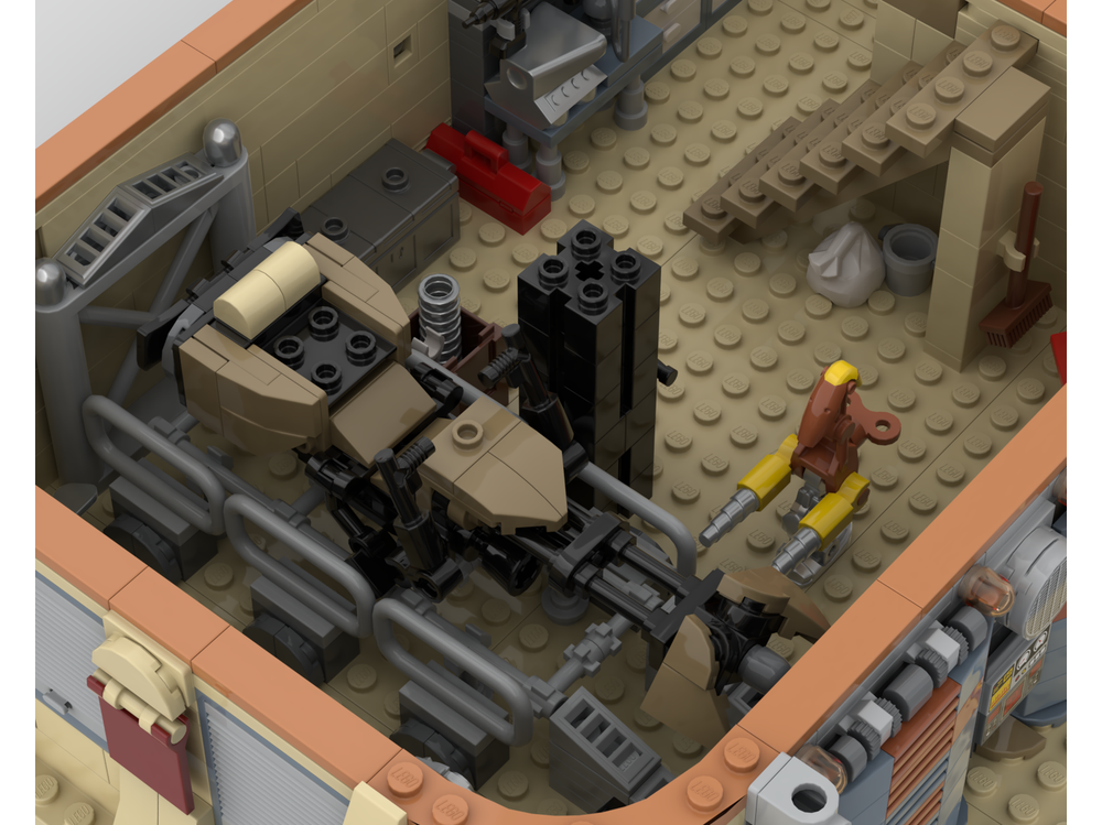LEGO MOC-250301 Tatooine Garage by sgomezb | Rebrickable - Build with LEGO