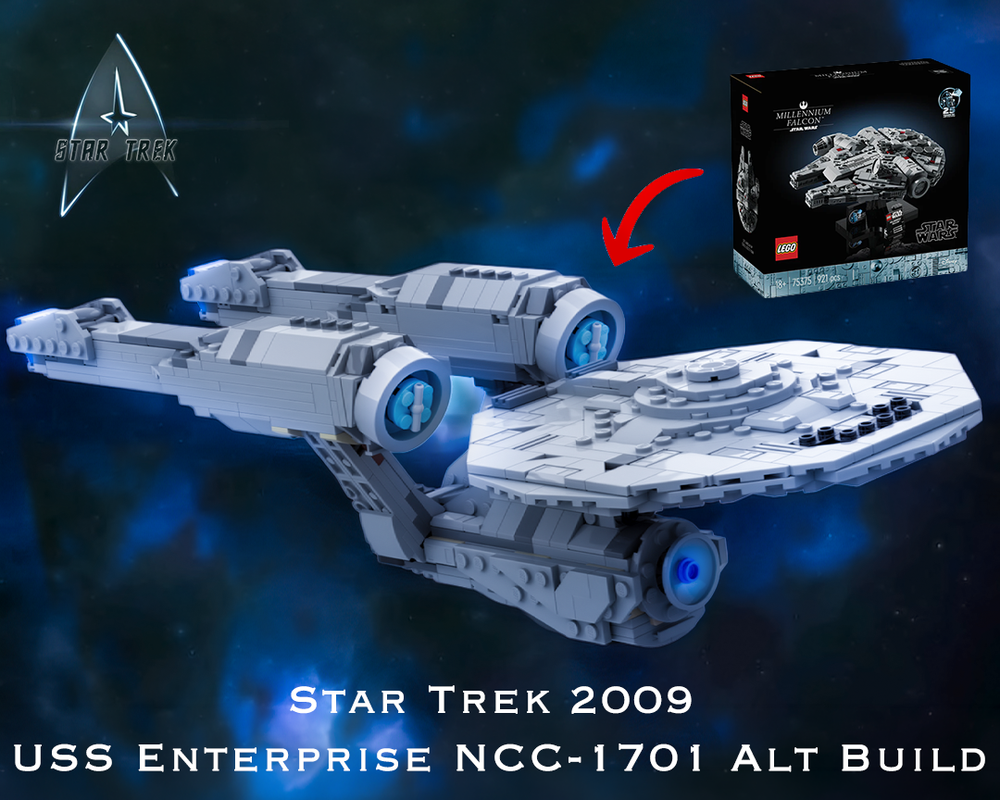 LEGO MOC-250428 Star Trek 2009 USS Enterprise NCC-1701 Alt Build by ...