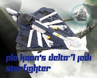 LEGO MOC-250463 Plo Koon's Delta-7 by The Pirate Shipwright