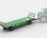 Haybale trailer for lego city tractor 60498