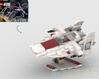 LEGO MOC-250567 75393 A-Wing - Built using only the parts from the