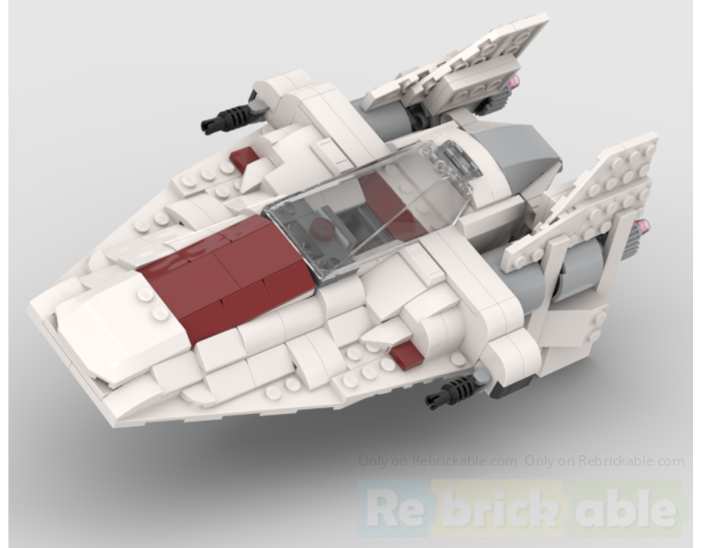 LEGO MOC-250567 75393 A-Wing - Built using only the parts from the X ...