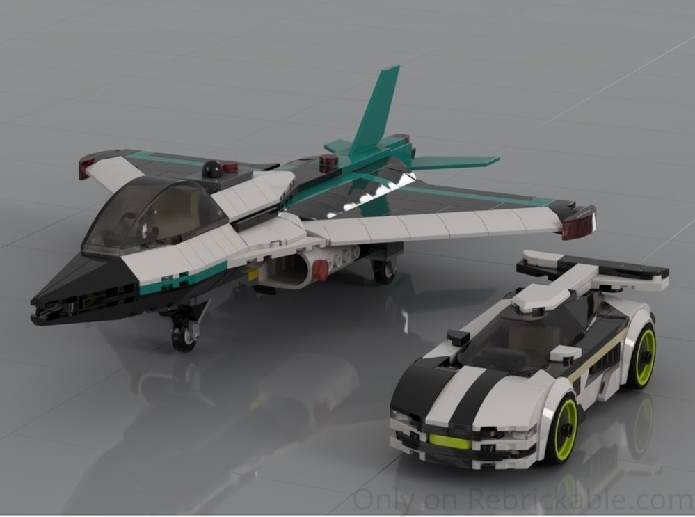 LEGO MOC-250624 60489 MOC (Jet & Sports Car) by CarNeyes