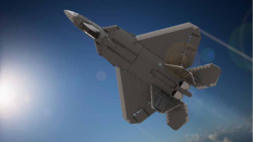 LEGO MOC-250644 F-22 Raptor by Marceloc | Rebrickable - Build with LEGO