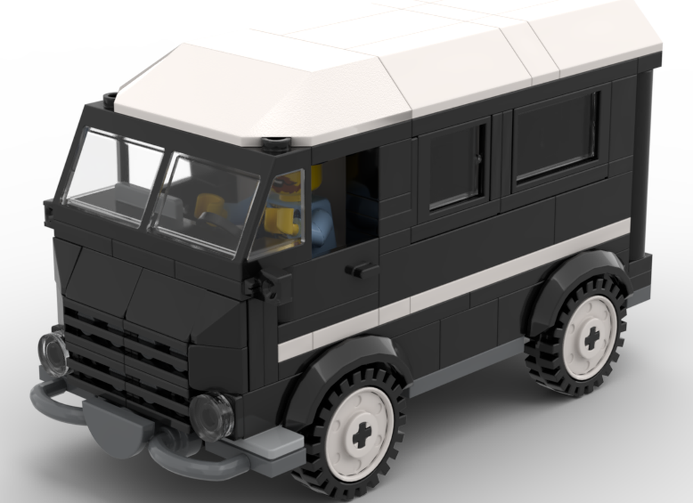 MOC-250694 Old French Police Van - Renault Goelette