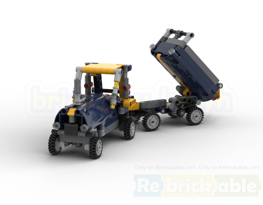 LEGO MOC-250739 Farm Tipper Trailer (42147 Dump Truck Alternate) by ...