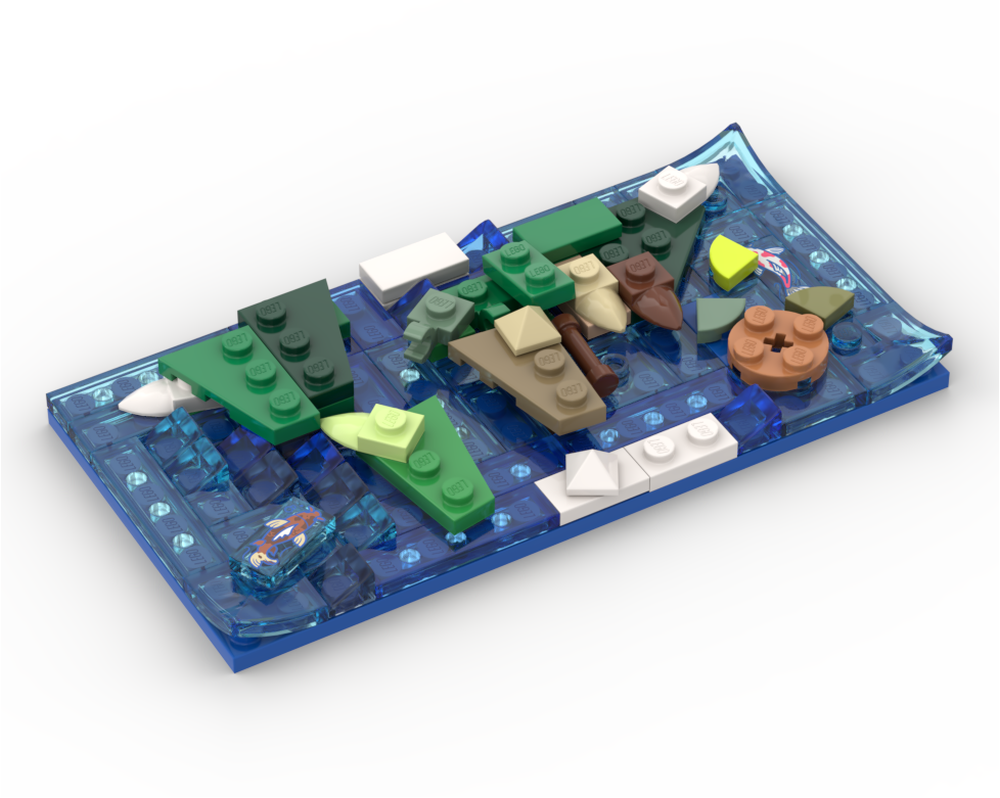 LEGO MOC-250795 World Map – Micro Scale by kundelich | Rebrickable ...