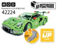 42224 Porsche 911 GT3 R REXY AO Racing Car RC MOD for Powered Up & BuWizz Mortors