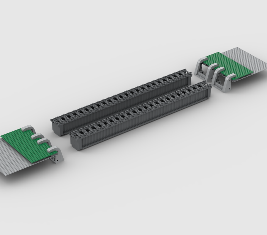 LEGO MOC-250890 Brads Train Bridge by Joe_8675309 | Rebrickable - Build ...