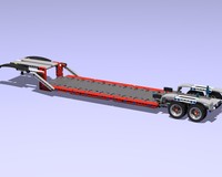 Lowboy trailer from 42098 Car Transporter
