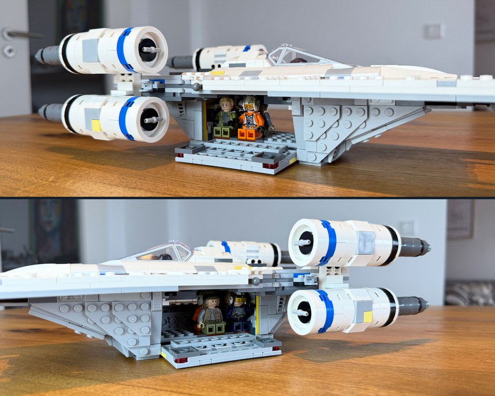 LEGO MOC-250967 Bigger U Wing & Rebel Troop Cart (2x 75399 Alternate ...
