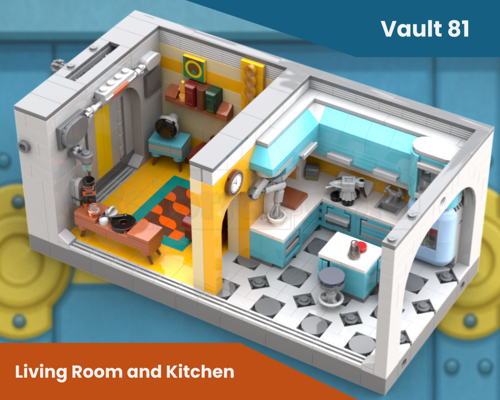 LEGO MOC-251047 MOC - MOC - Fallout 4 - Vault 81 Living Room and ...