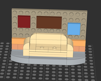 WandaVision Couch- Scene for set 40774