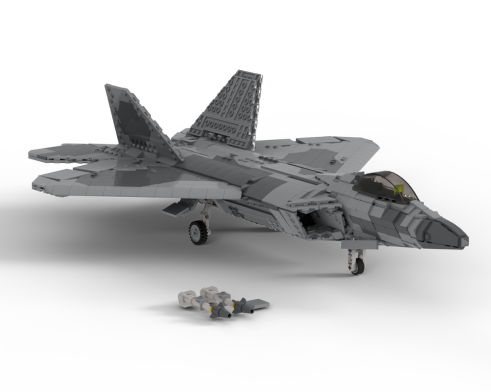 LEGO MOC-251540 F22A Raptor, Camo by Marceloc | Rebrickable - Build ...