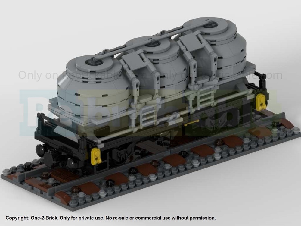 LEGO MOC-251569 8W Cement / Powder Silo Wagon by ONE-2-BRICK ...