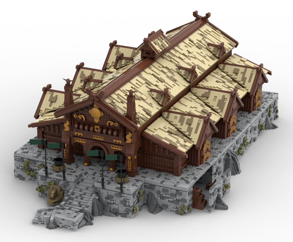 LEGO MOC-251615 Edoras the Golden hall (Meduseld) by Gersti_Brick ...