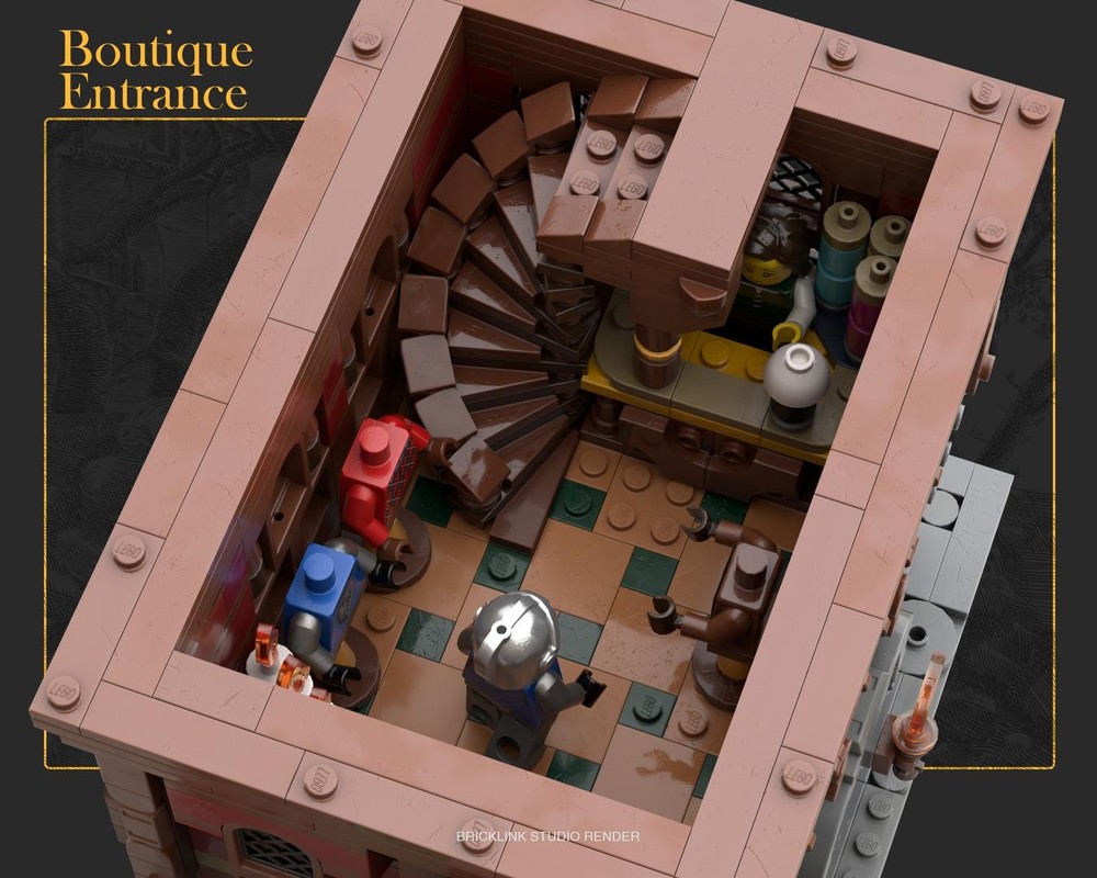 LEGO MOC-251709 MEDIEVAL MODULAR SERIES 1 - THE TAILOR'S HALL by ...