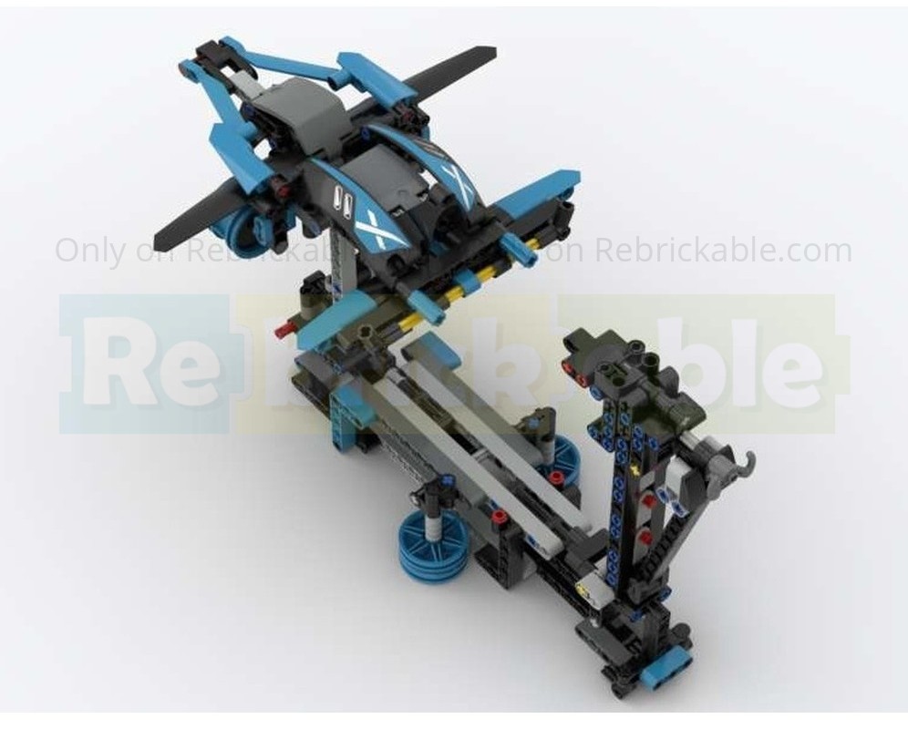 LEGO MOC-251722 Flight Simulator with Joystick Control (Blue) by ...
