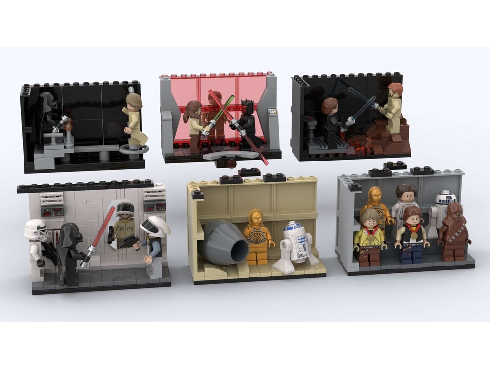 LEGO MOC-251723 75407 Customizable Modular Diorama Frame for Star-Wars ...