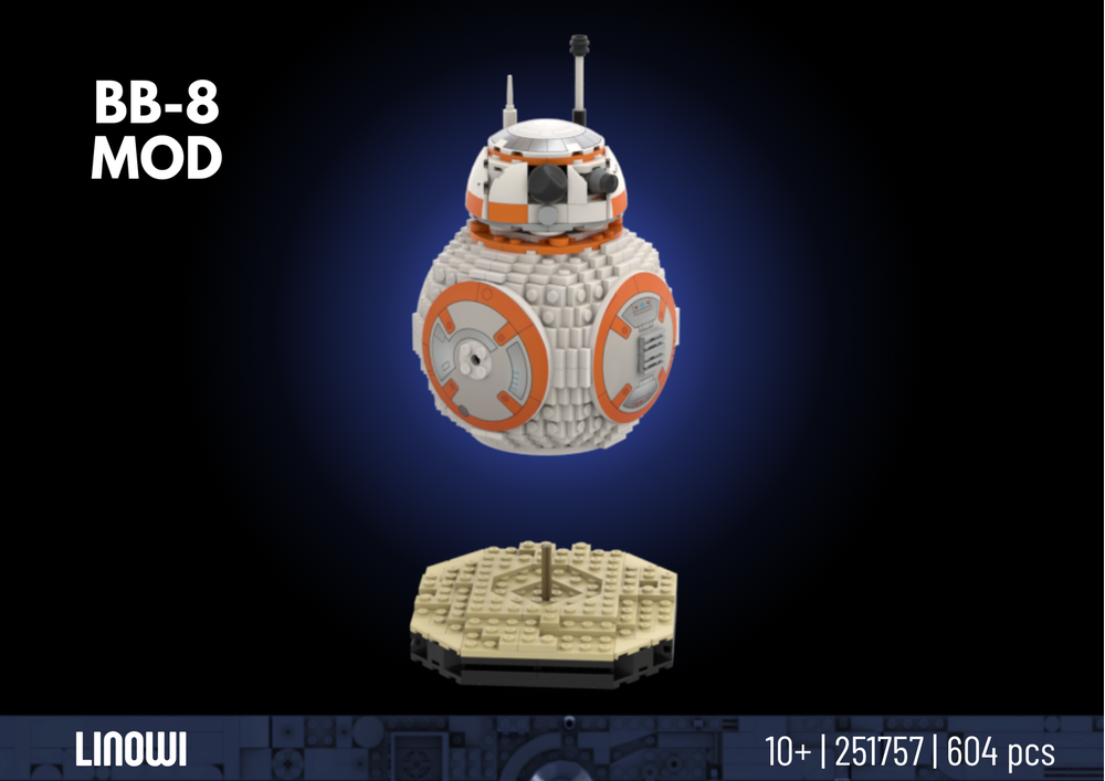 LEGO MOC-251757 BB 8 set 75452 MOD - New Body + Base by linowi ...