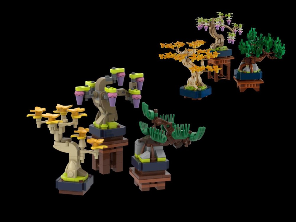 LEGO MOC-251777 Micro Bonsai Trees by uneuro | Rebrickable - Build with ...