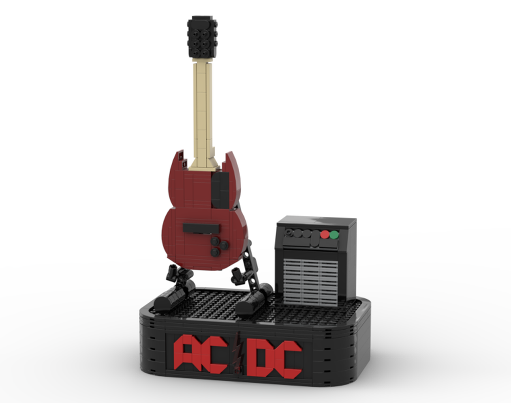 LEGO MOC-251800 ACDC-Angus Young guitar by Kyova_Bricks | Rebrickable ...