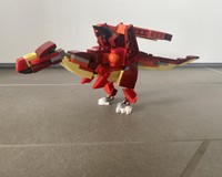 31379 Northern Fire Dragonette (Pyrodrakon borealis) and Fossil