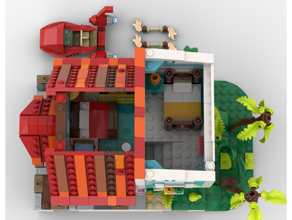 LEGO MOC-251960 Lilo's Holiday House - Riviera Extension by Brick ...