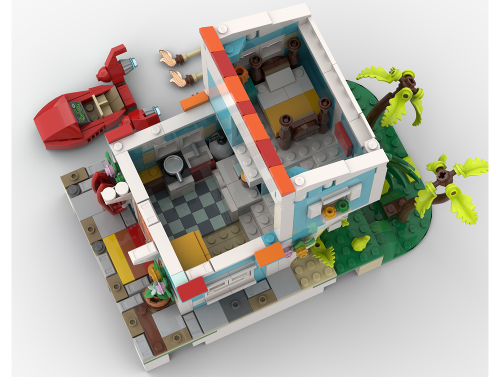 LEGO MOC-251960 Lilo's Holiday House - Riviera Extension by Brick ...