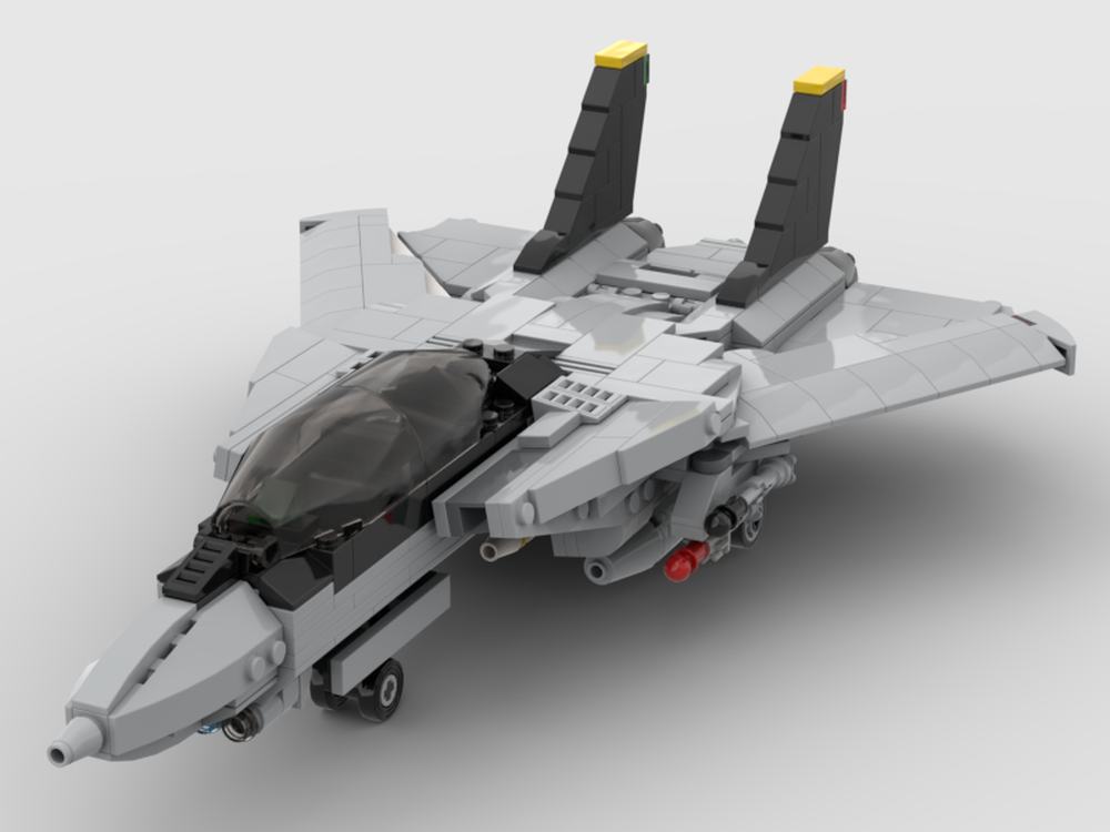 LEGO MOC F-14 Tomcat 1:60 Scale by Vimesbrick | Rebrickable
