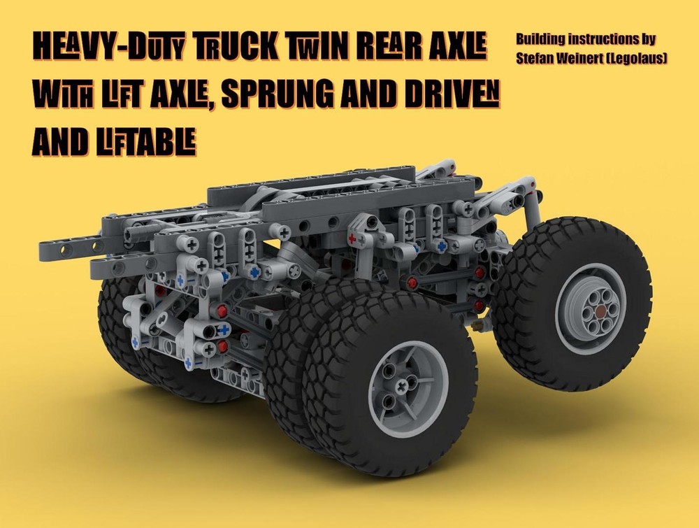 LEGO MOC-252026 Heavy-Duty Truck Twin Rear Axle with Lift Axle by