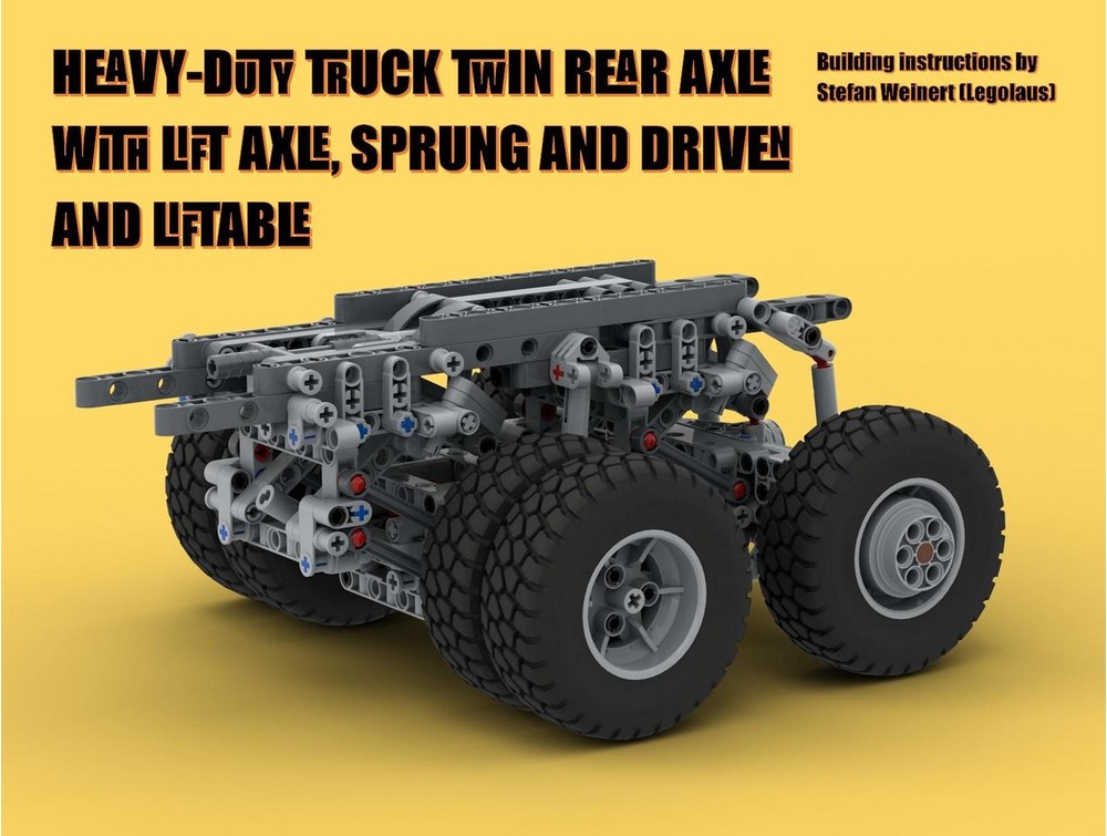 LEGO MOC-252026 Heavy-Duty Truck Twin Rear Axle with Lift Axle by