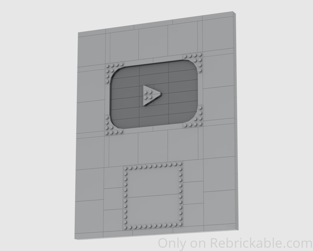 LEGO MOC-252055 YouTube Silver Play Button Award by DailyWeeklyBuilds ...