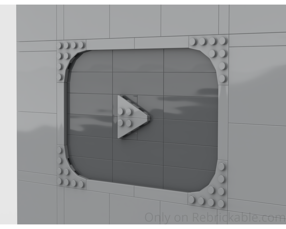 LEGO MOC-252055 YouTube Silver Play Button Award by DailyWeeklyBuilds ...