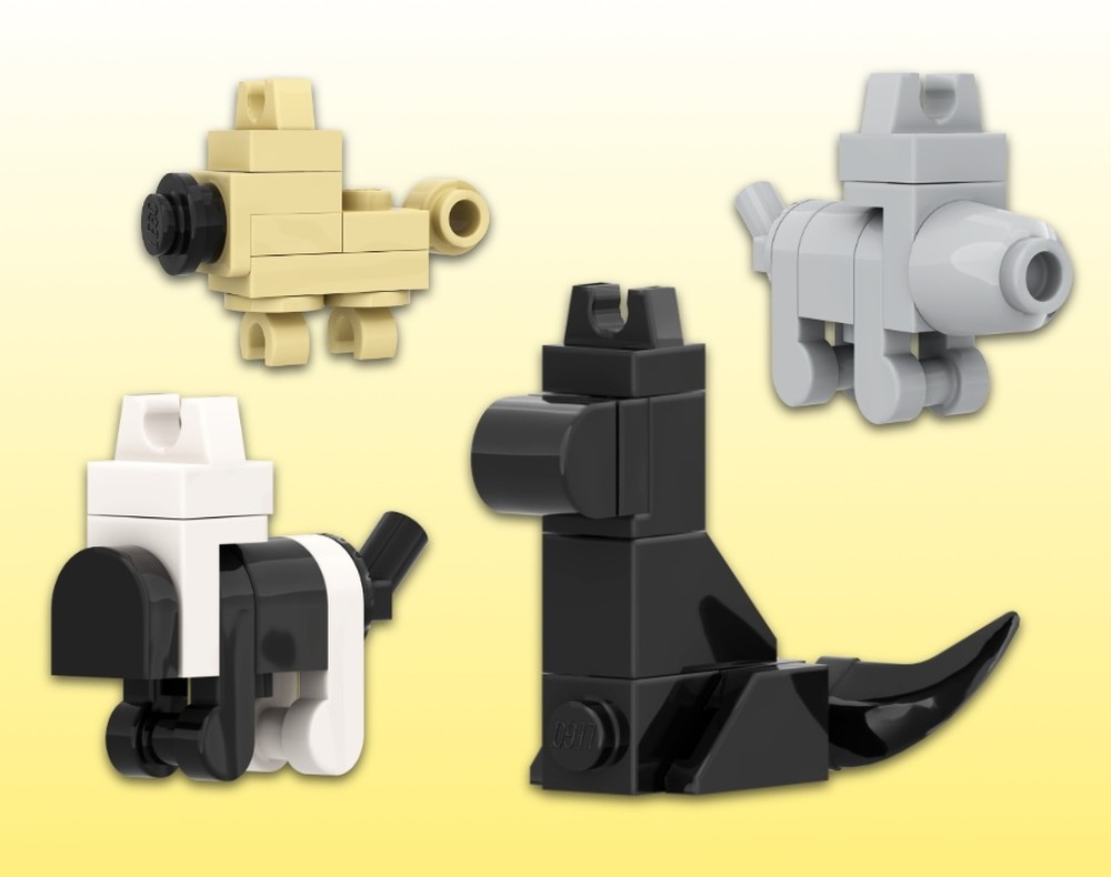 LEGO MOC-252125 4 Small Dogs by felix.rebricks | Rebrickable - Build ...
