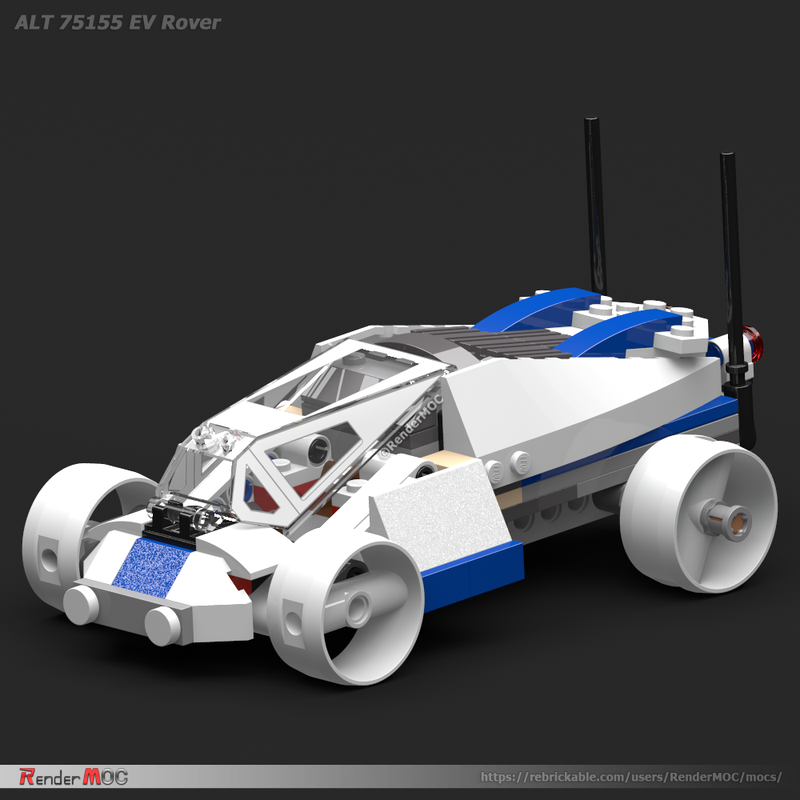 LEGO MOC-25216 ALT 75155 EV Rover by RenderMOC | Rebrickable - Build ...