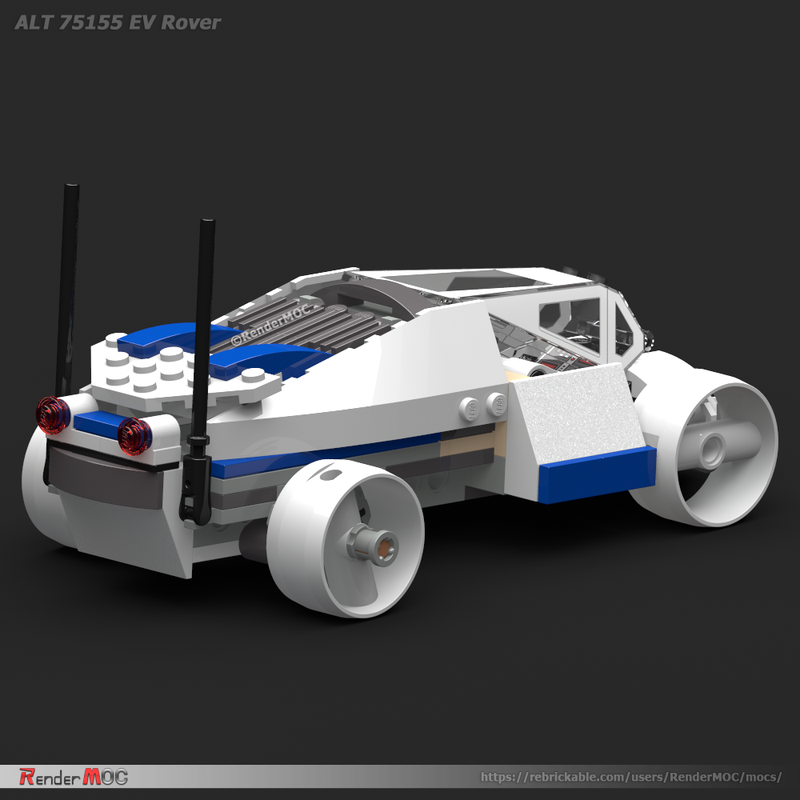 LEGO MOC-25216 ALT 75155 EV Rover by RenderMOC | Rebrickable - Build ...