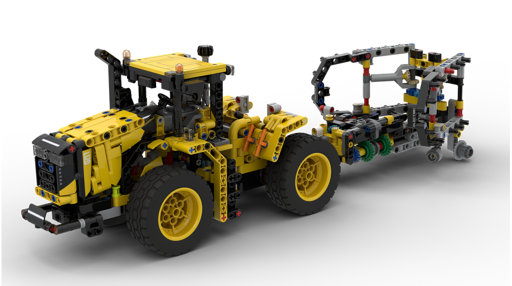 LEGO MOC-252171 42209 Cat Challenger MT 975E with harrow by