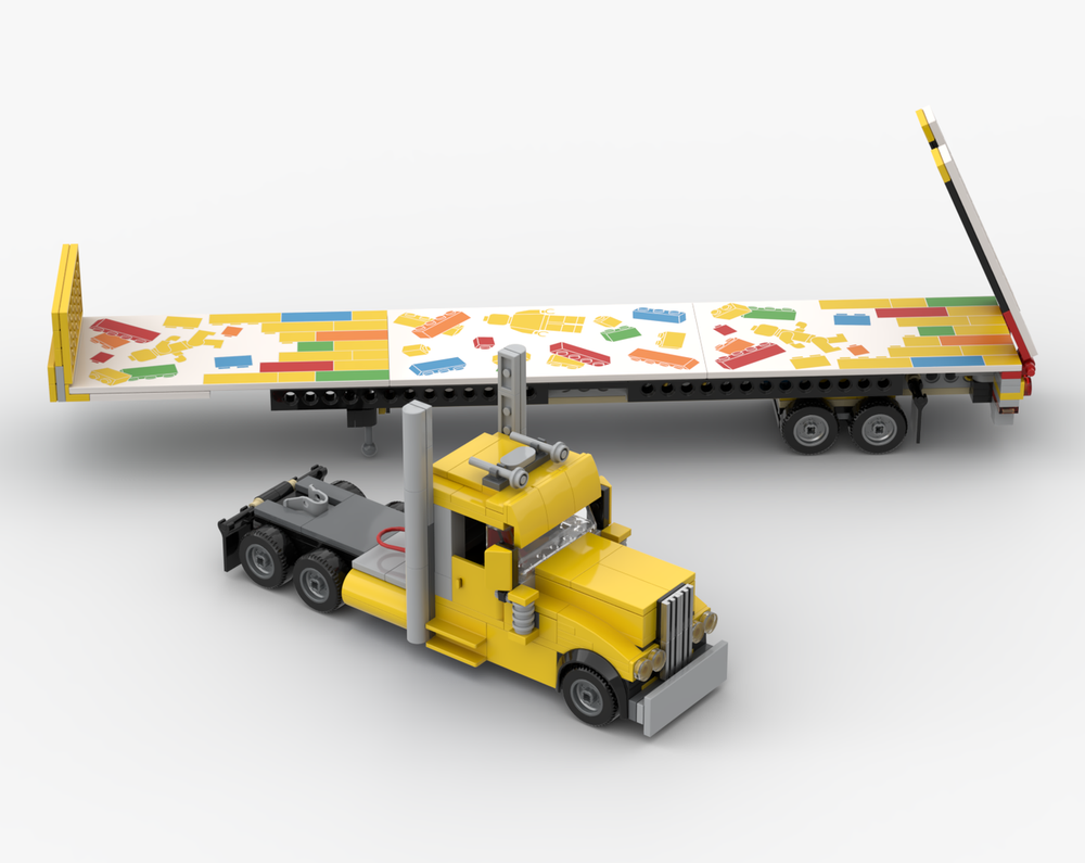 LEGO MOC-252187 Peterbilt Big Rig Tractor with No Sleeper and with ...