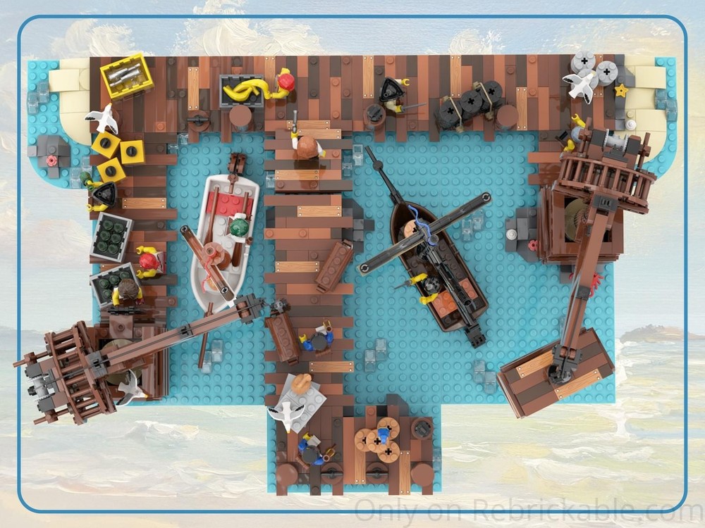 LEGO MOC-252314 Loading Docks - Seafarer's Bay by Mikey_Brickalloti ...