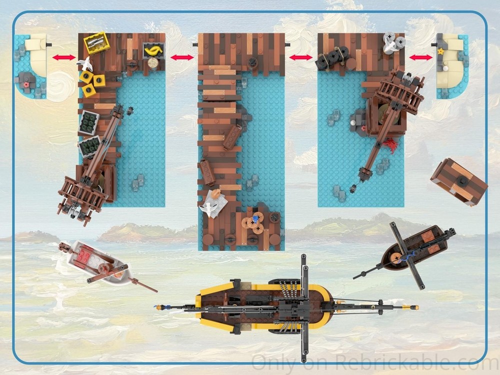 LEGO MOC-252314 Loading Docks - Seafarer's Bay by Mikey_Brickalloti ...