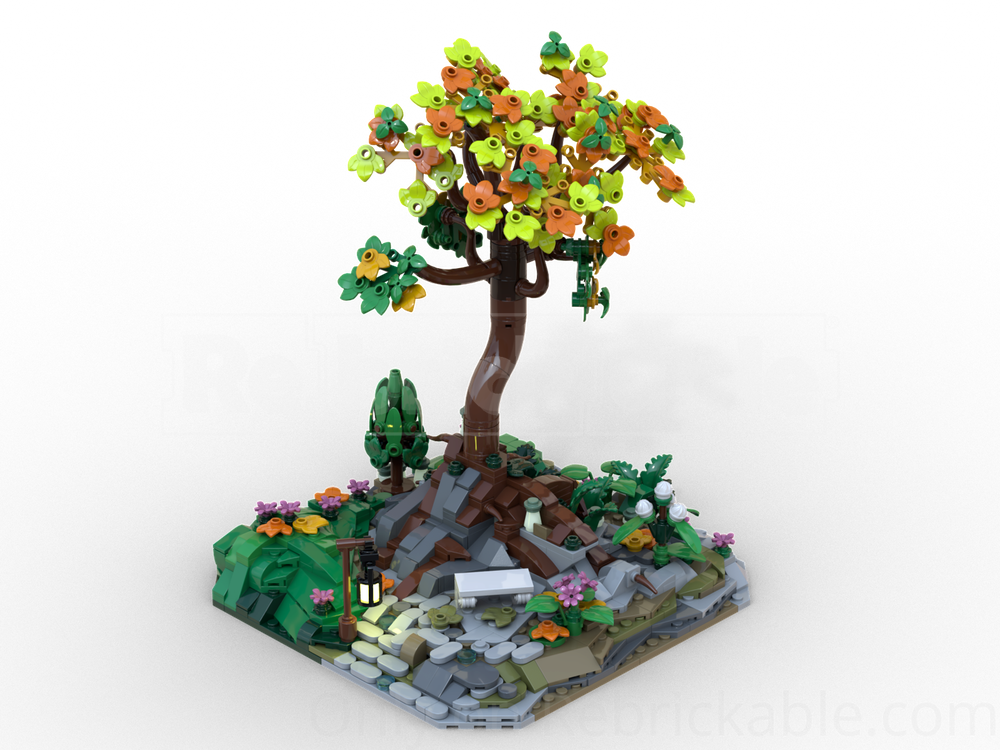 LEGO MOC-252370 Rivendell - MILS, a quiet place with a lonely tree by ...