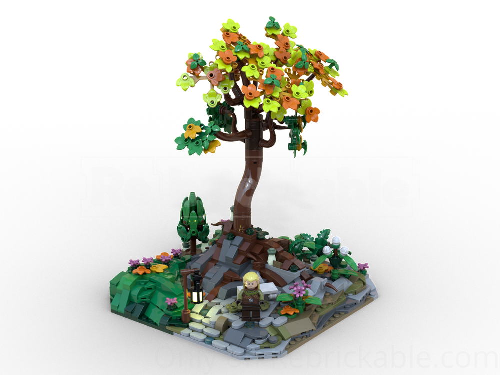 LEGO MOC-252370 Rivendell - MILS, a quiet place with a lonely tree by ...