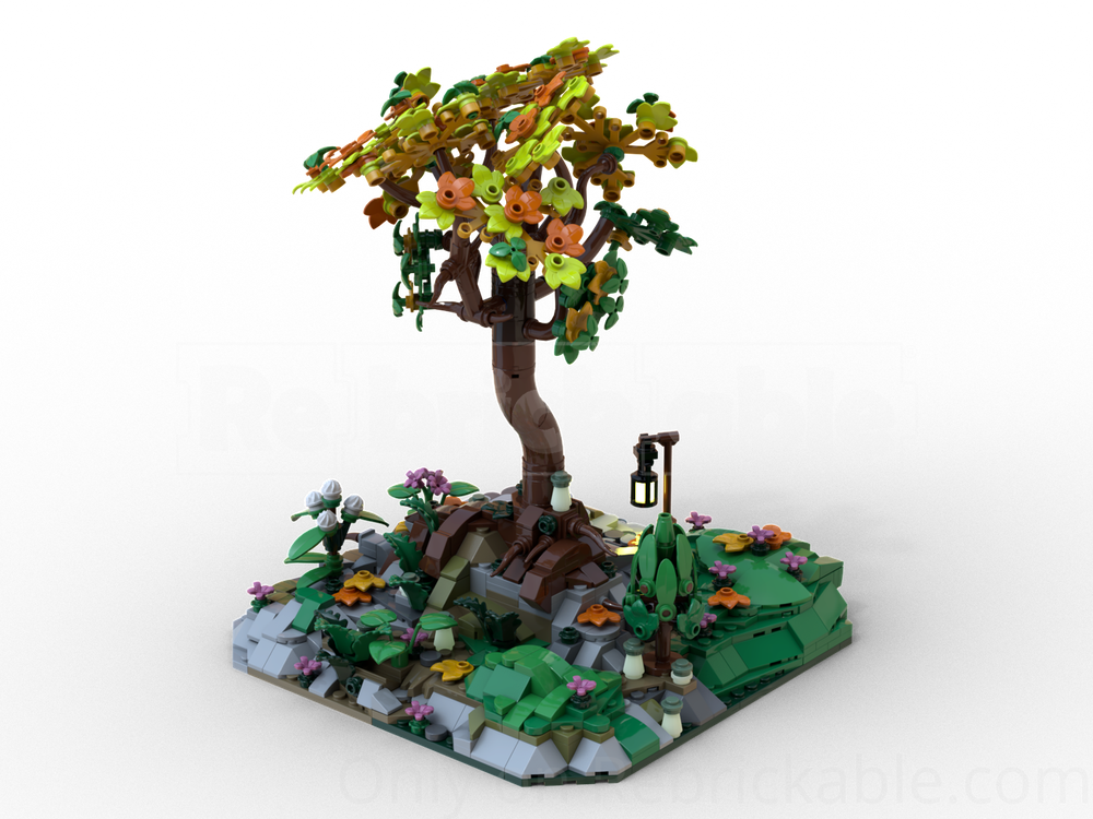 LEGO MOC-252370 Rivendell - MILS, a quiet place with a lonely tree by ...