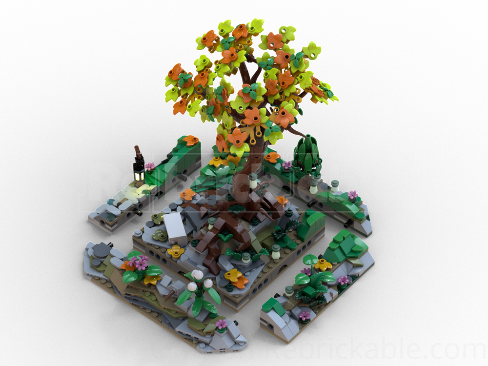LEGO MOC-252370 Rivendell - MILS, a quiet place with a lonely tree by ...
