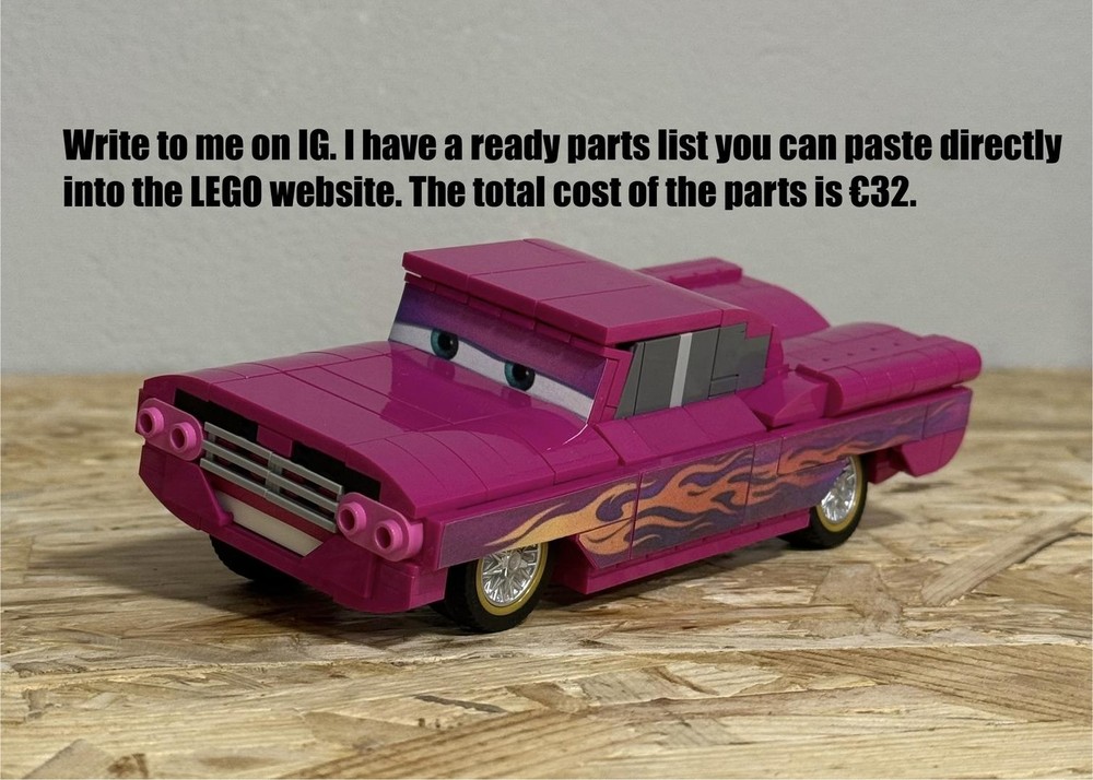 LEGO MOC-252452 Ramone Pixar by Highpeakbrick | Rebrickable - Build ...