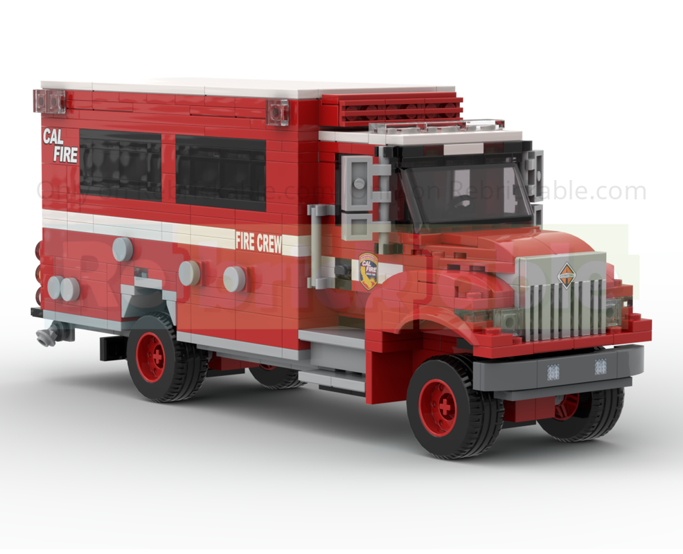 LEGO MOC-252487 2021 BME Intl. Crew Carrier CAL FIRE by Silver Ridge ...