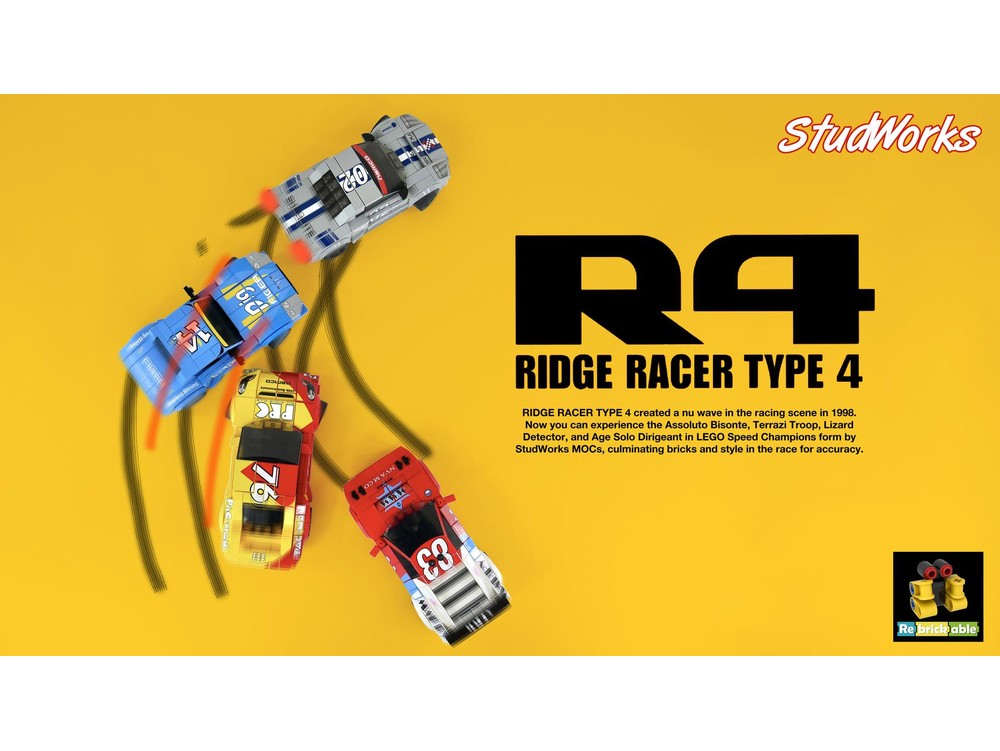 LEGO MOC-252564 Ridge Racer Type 4 Bundle by StudWorks | Rebrickable ...