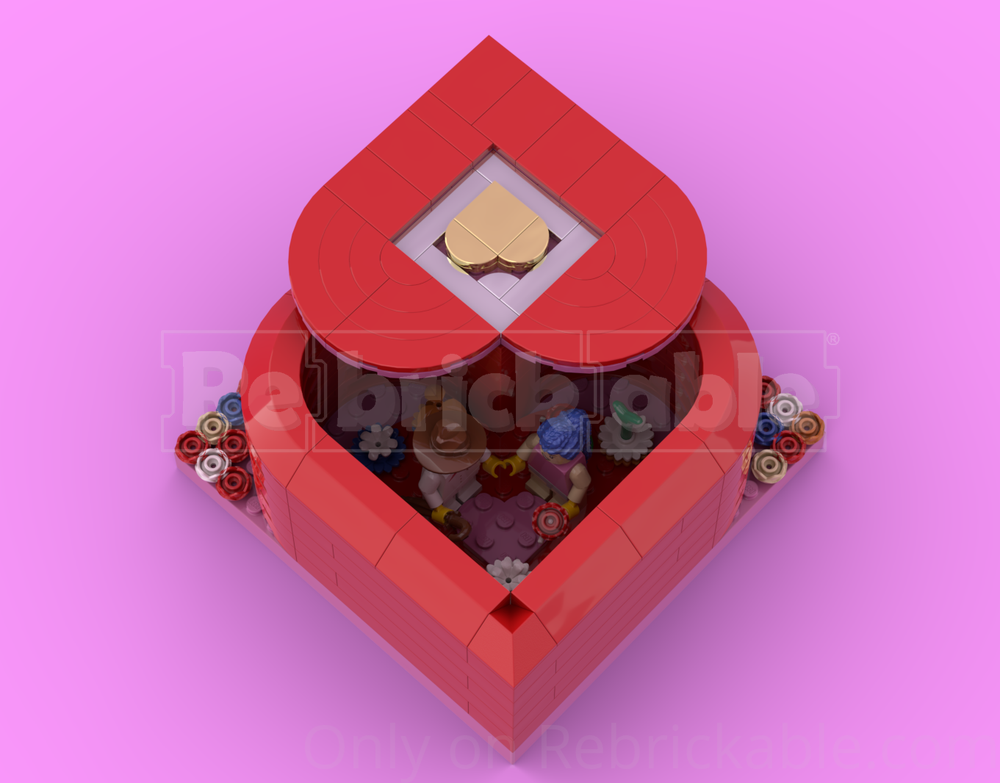 LEGO MOC-252599 LOVE - Heart-Shaped Surprise Box by misiekautostopowicz ...