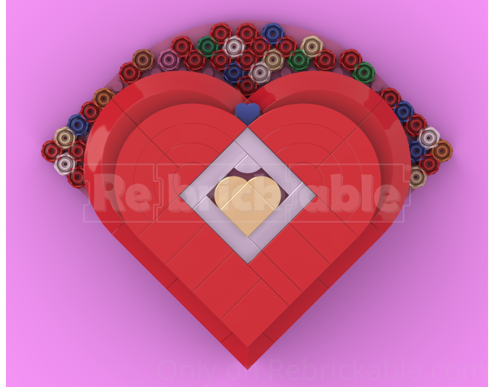 LEGO MOC-252599 LOVE - Heart-Shaped Surprise Box by misiekautostopowicz ...